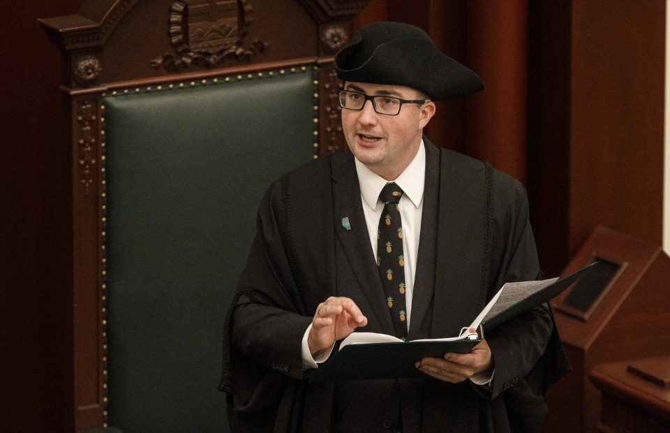 Alberta Legislature Speaker Nathan Cooper To Resign Seat Become Rep To Newly Elected Speaker Of The House Nathan Cooper Speaks After Being Voted In%2C In Edmonton On May 21%2C 2019. 